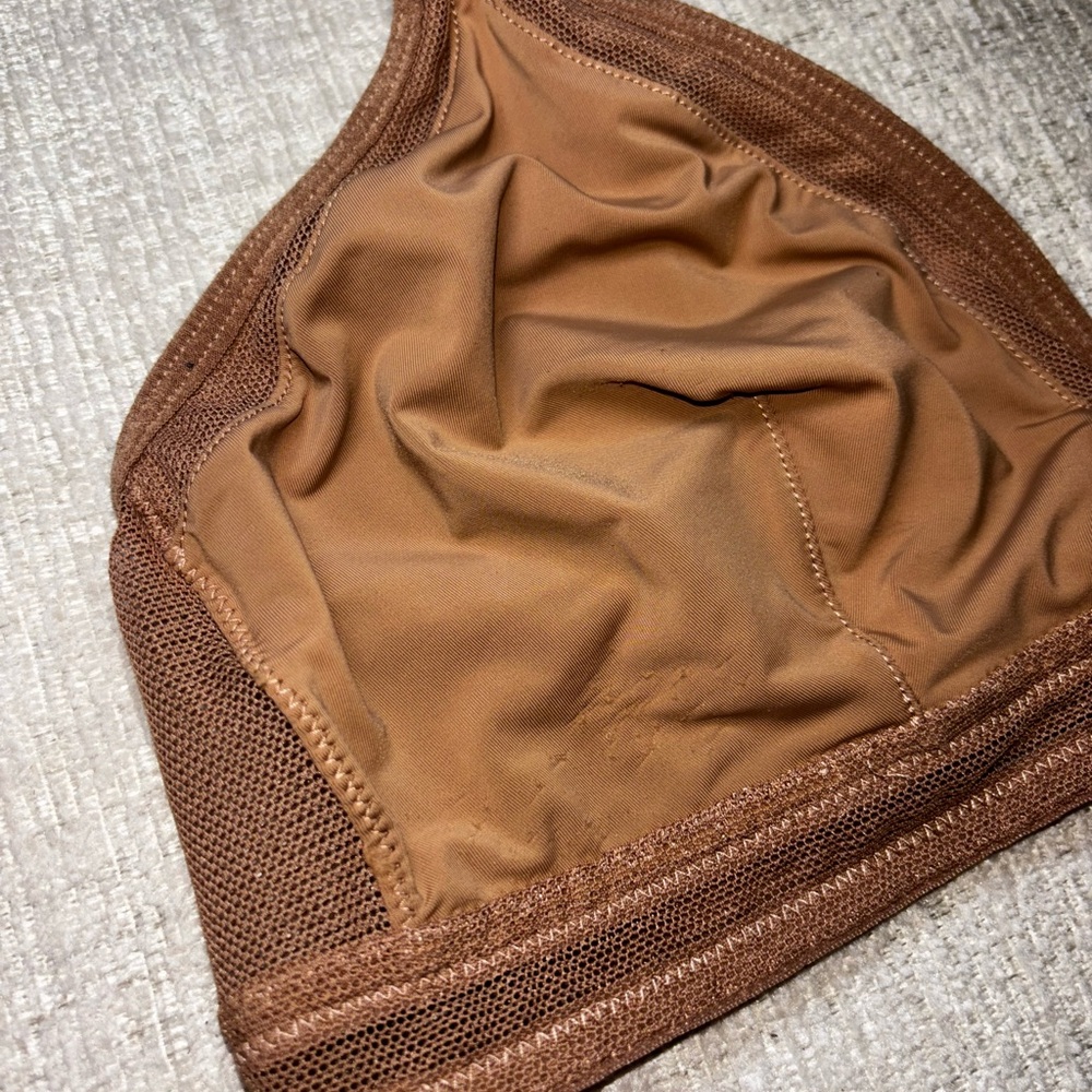 Lively All.You Bralette Large Mocha Brown Mesh Wireless Everyday Bra Soft Girl - Picture 5 of 7